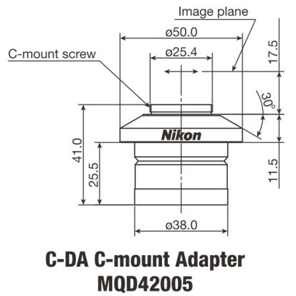 Nikon Adaptador de câmera C-DA C-Mount Adapter 1x