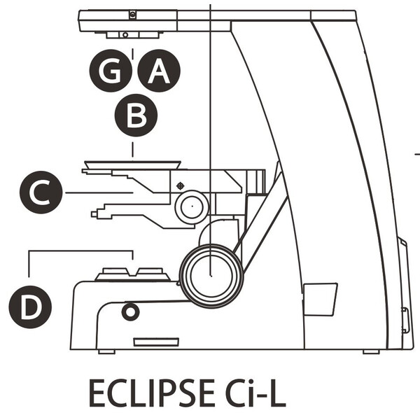 Nikon Suporte para Microscópio ECLIPSE Ci-L -LED-