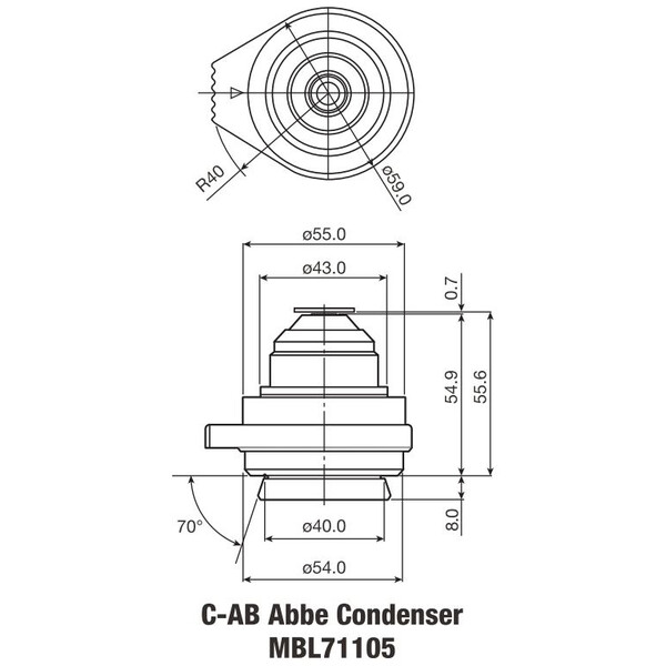 Nikon Condensador C-C Abbe (N.A. 0.90)