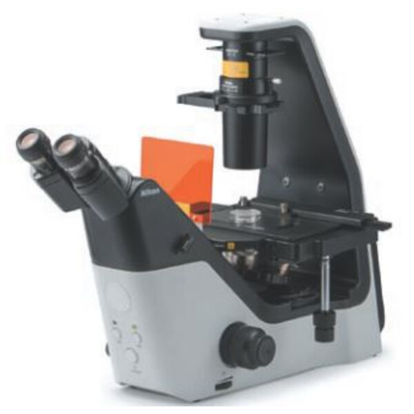 Nikon Microscópio ECLIPSE TS2, invertido, trino, PH, FL, sem objectivas