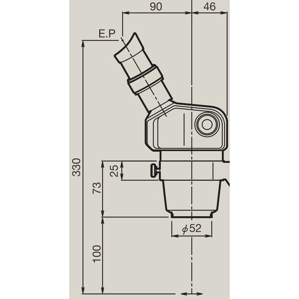Nikon Microscópio estéreo zoom SMZ460, bino, 0.7x-3x, 60°, FN21, L.D.100mm, suporte para um braço