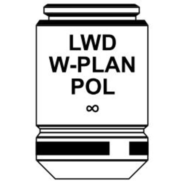 Optika objetivo IOS LWD W-PLAN POL objective 20x/0.40, M-1138