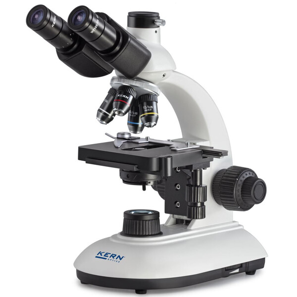 Kern Microscópio Trino Achromat 4/10/20/40, WF10x18, 3W LED, OBE 110