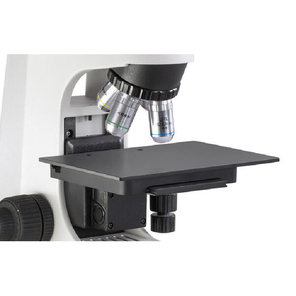 Kern Microscópio OKM 172, MET, POL, bino, Inf, planachro, 50x-400x, Luz refletida, HAL, 30W
