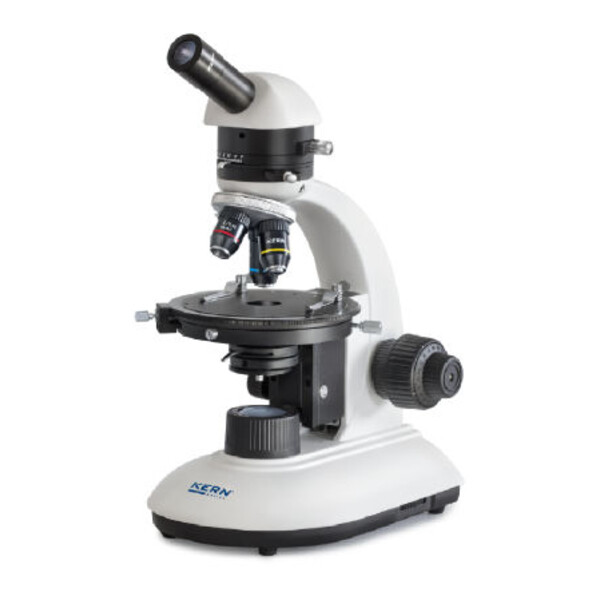 Kern Microscópio OPE 118, POL, mono, achro, 40x-400x, luz incidente, HAL, 20W