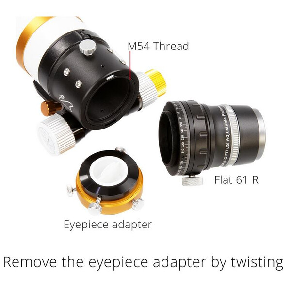 William Optics Flattener ajustável Reducer Flat61R para ZenithStar 61
