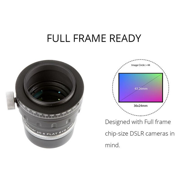 William Optics Flattener ajustável Reducer Flat61R para ZenithStar 61