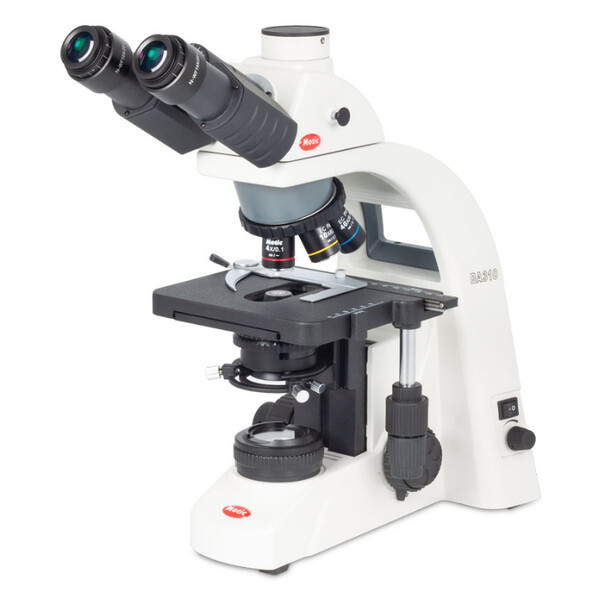 Motic Microscópio BA310, LED, 40x-400x (sem 100x), trino