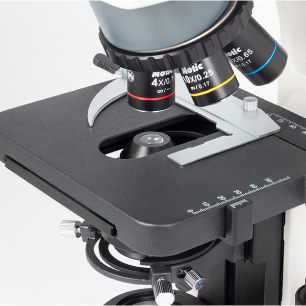 Motic Microscópio BA310, LED, 40x-400x (sem 100x), trino