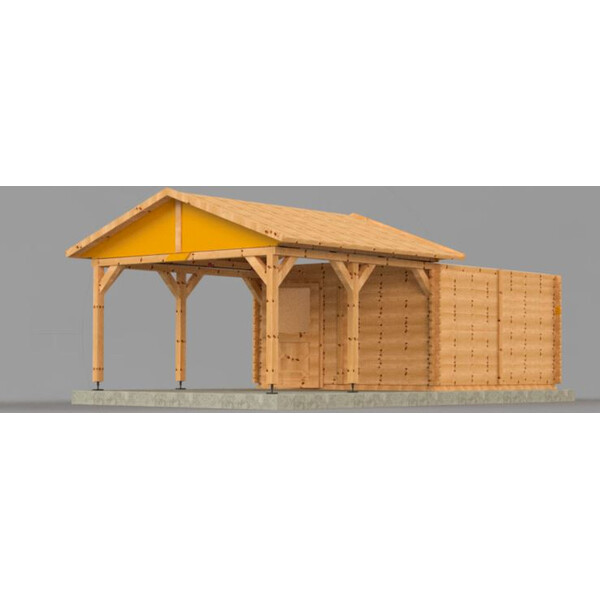 Dome Parts Observatórios de teto retrátil GreenLine Mega com proteção de madeira
