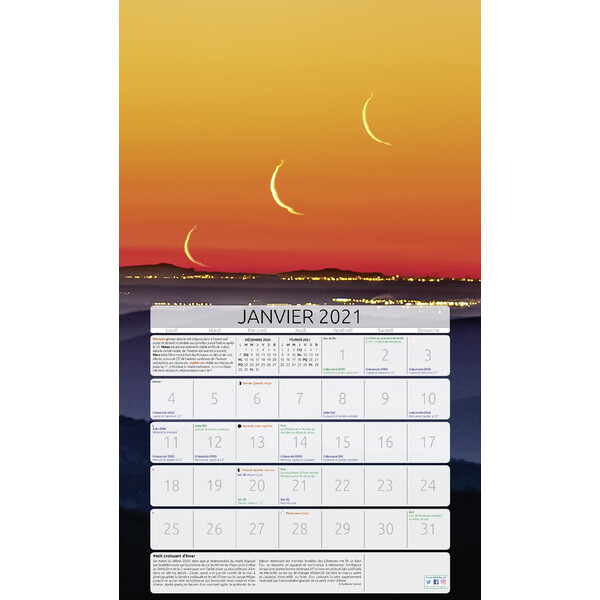Amds édition  Calendário Astronomique 2021