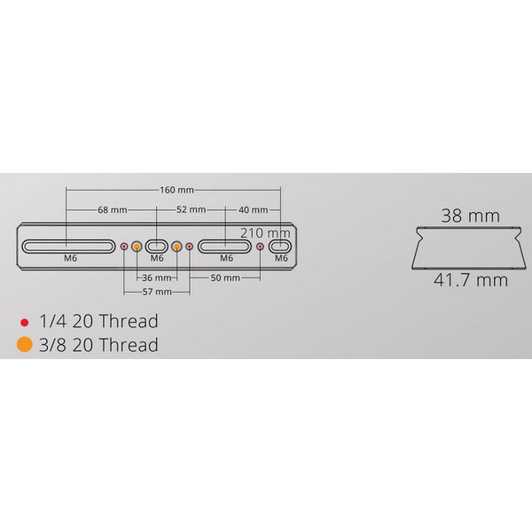 William Optics Trilho em prisma DSD 210