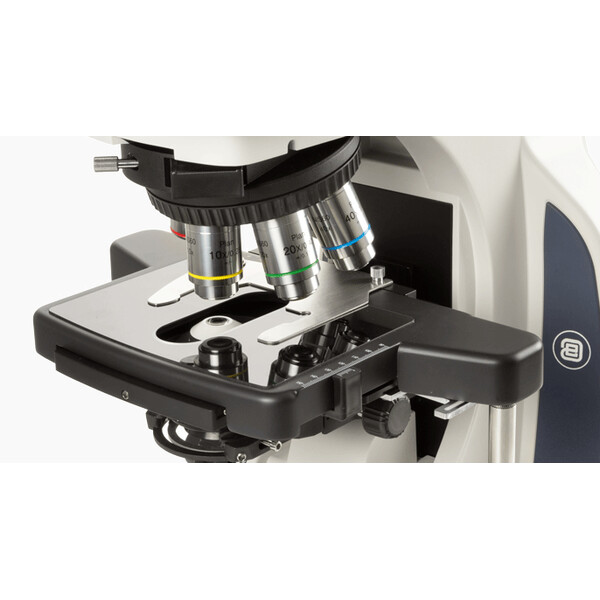 Euromex Microscópio Delphi-X, DX.2158-APLi, trino, 40x - 1000x, Plano acromático, com cabeça ergonómica e iluminador de halogéneo de 100W. cabeça e Iluminação de halogéneo de 100W