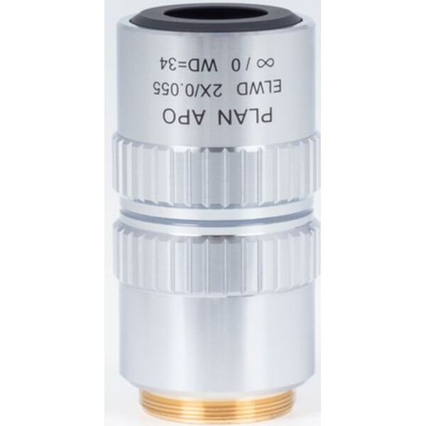 Motic objetivo Plano acromático. objetiva ELWD 2X/0.055 (wd:34mm)