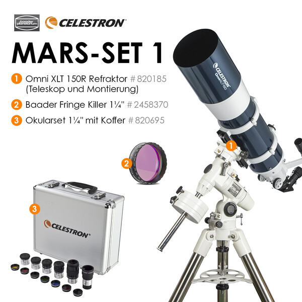 Celestron Telescópio AC 150/750 Omni XLT CG-4 Mars-Set