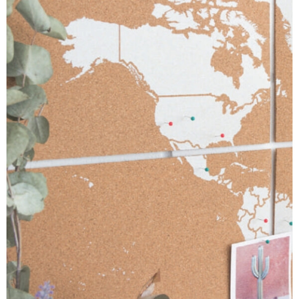 Miss Wood Mapa mundial Puzzle Map XL - White