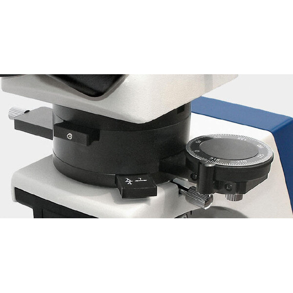 Kern Microscópio OPO 185, POL, trino, plano de infravermelhos, 40x-600x, luz incidente/reflectida, HAL, 100W