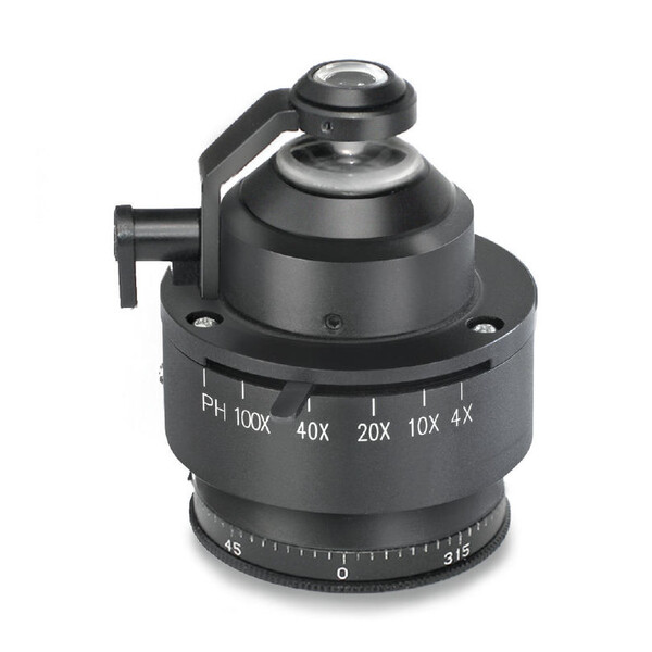 Kern Microscópio OPO 185, POL, trino, plano de infravermelhos, 40x-600x, luz incidente/reflectida, HAL, 100W