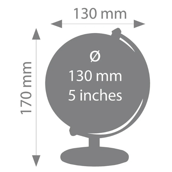TROIKA Mini-globo Gagarin Noturno 13cm