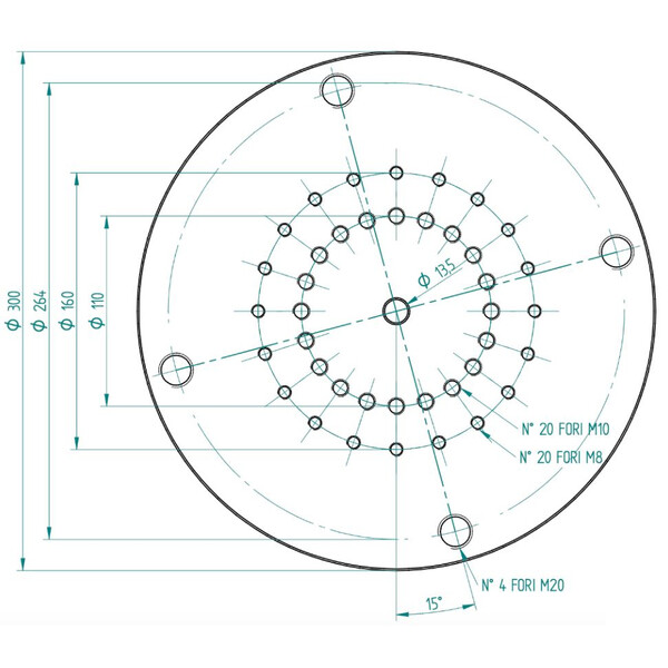 PrimaLuceLab Adaptadores C120/EQ8 e EQ8-R