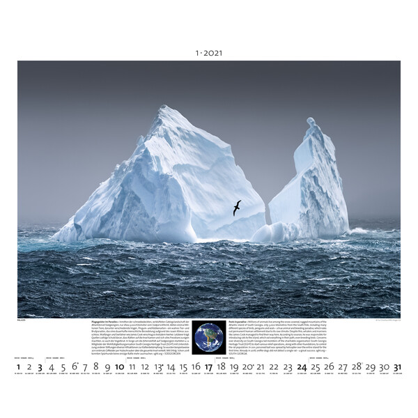 Palazzi Verlag Calendário Planet Erde 2021