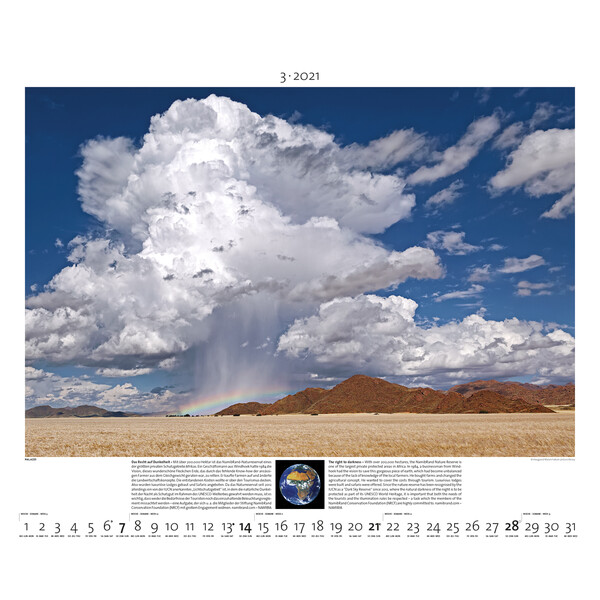 Palazzi Verlag Calendário Planet Erde 2021