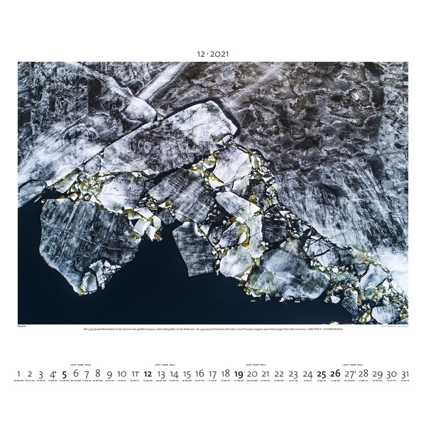 Palazzi Verlag Calendário Welt von oben 2021