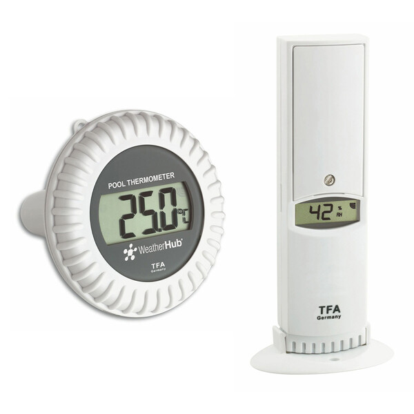 TFA Transmissor Thermo-Hygro com transmissor de piscina WEATHERHUB