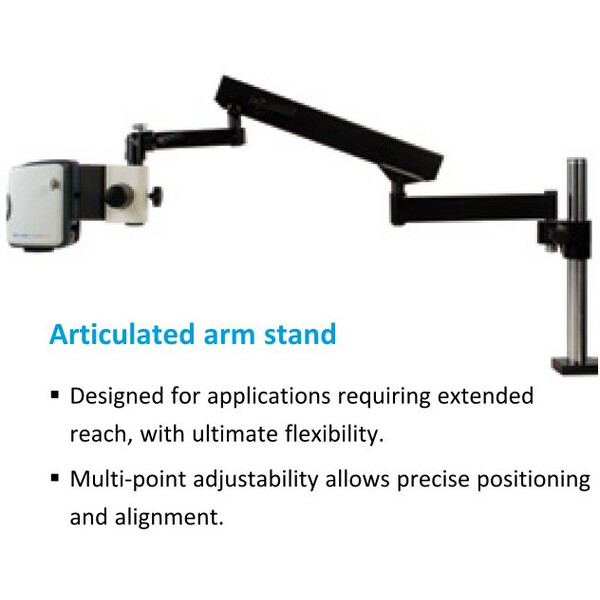 Vision Engineering Microscópio EVO Cam II, ECO2CE1, variable articulated arm, LED light, 4 Diopt W.D.245mm, HDMI, USB3, 24" Full HD