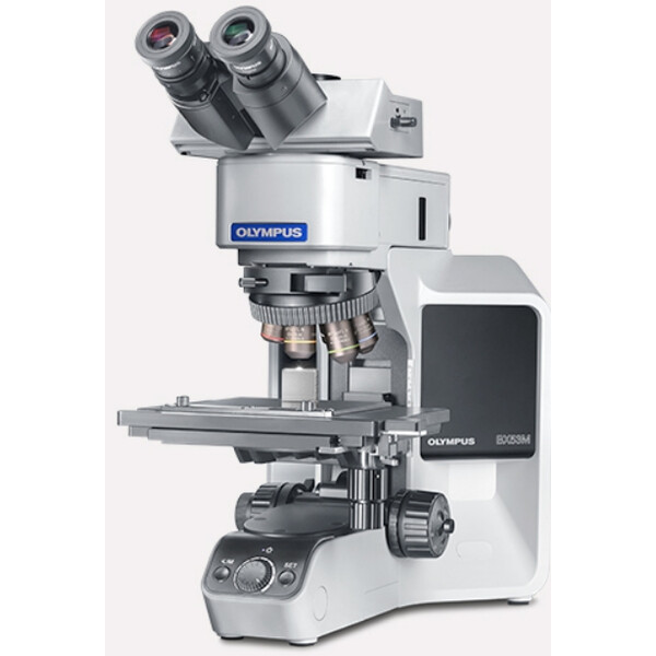 Evident Olympus Microscópio Olympus BX53-MET, HF, DF, trino, infinito, plano, luz reflectida, luz trasmitida, LED, Mix