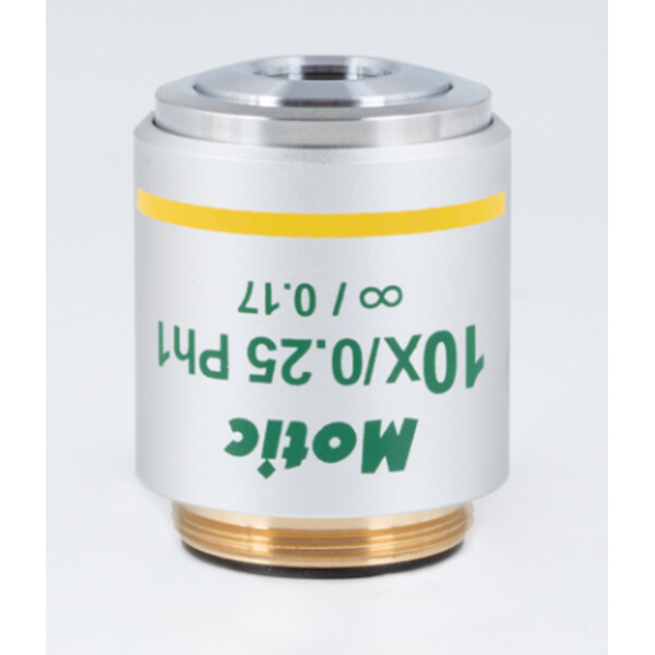 Motic Objetivo 10X / 0.25,wd 17.4mm, CCIS, plano UC, pos.phase, infinito (Panthera)