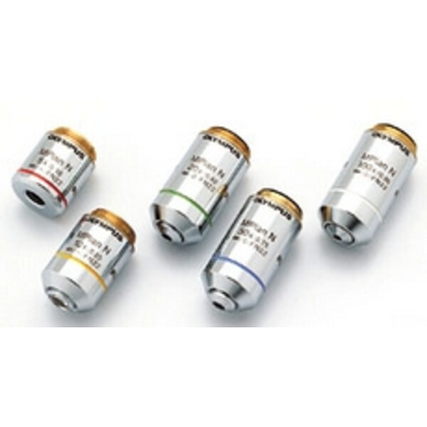 Evident Olympus objetivo Objective MPLN5X-1-7, M plan, ACH, reflected/transmitted light, 5x/0.10, WD 20.0mm