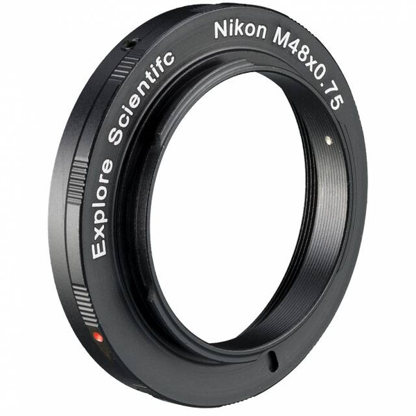 Explore Scientific Adaptador de câmera M48 compatível com a Nikon