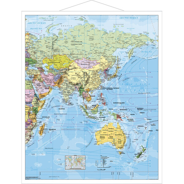 Stiefel National Geographic mapa estilo antigo da Ásia