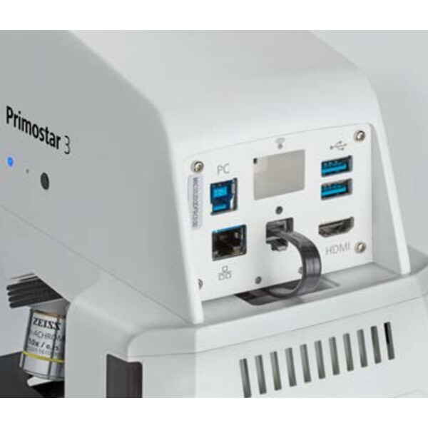 ZEISS Microscópio PrimoStar 3, Fix-K, Bi, Cam, SF20, 4 Pos., ABBE 0.9,40x-400x