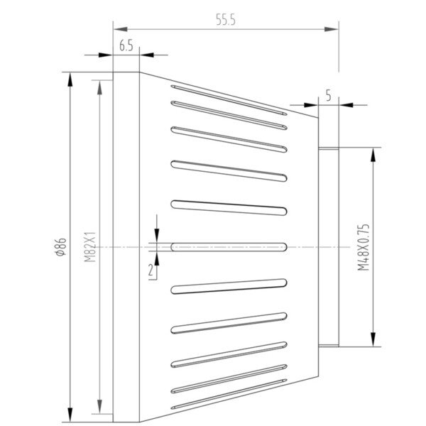 Omegon Adaptador M82-M48