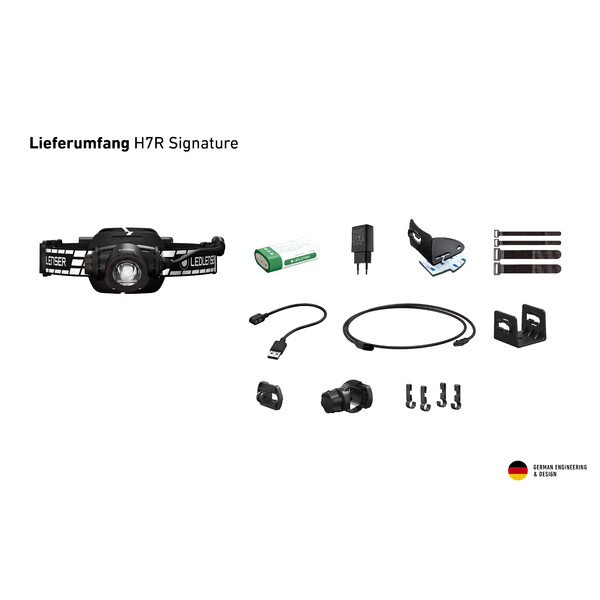 LED LENSER Lanterna para cabeça H7R Signature