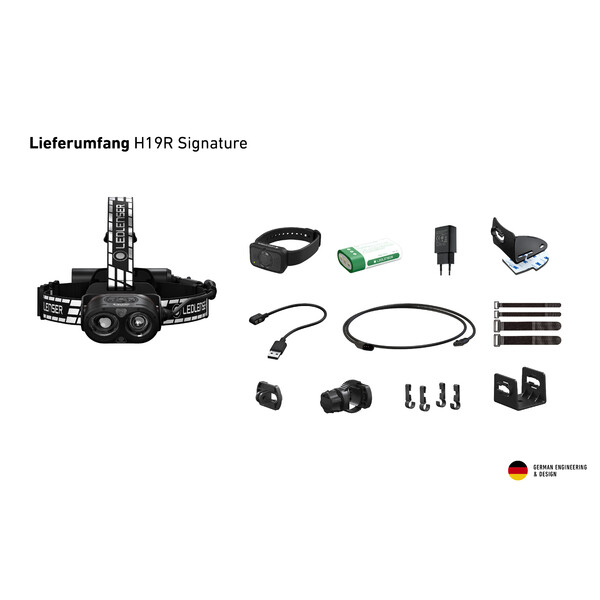 LED LENSER Lanterna para cabeça Assinatura H19R