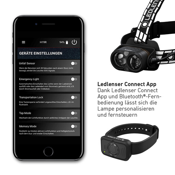 LED LENSER Lanterna para cabeça Assinatura H19R
