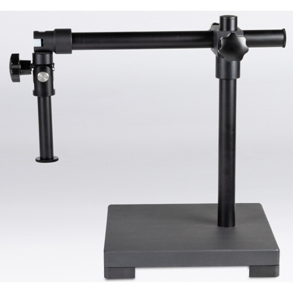 Motic Tripé de braço horizontal, placa de base, AM Arms, Coluna de 400 mm, suporte de cabeça de coluna