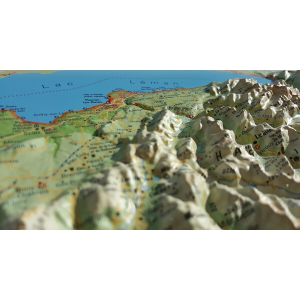 3Dmap Mapa regional Haute Savoie Version été