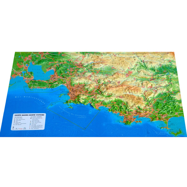 3Dmap Mapa regional Sainte-Victoire et Sainte-Baume