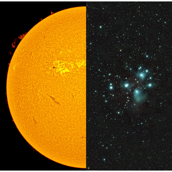 Lunt Solar Systems Telescópio solar ST 70/420 LS60MT Ha B1200 FT Allround OTA