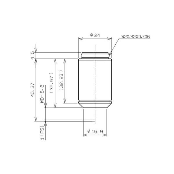 Evident Olympus objetivo CACHN10x IPC/0,25 (CACHN10XIPC-1-7)