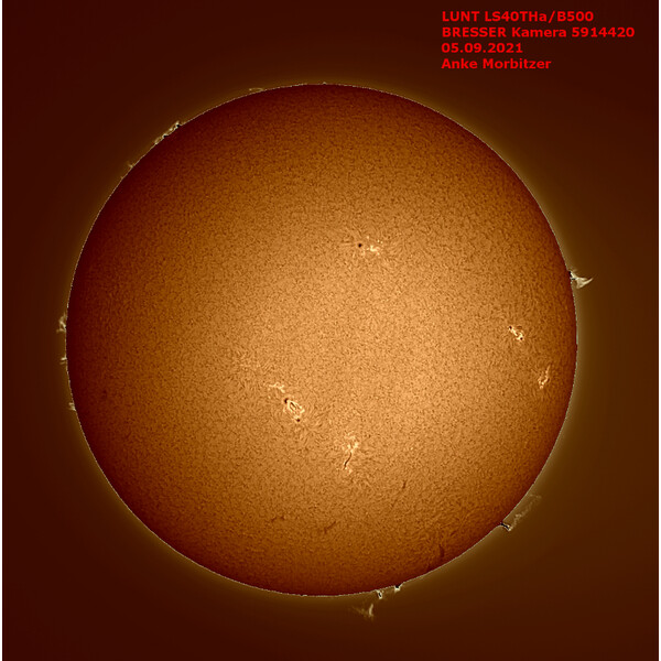Lunt Solar Systems Telescópio solar ST 40/400 LS40T Ha B1200