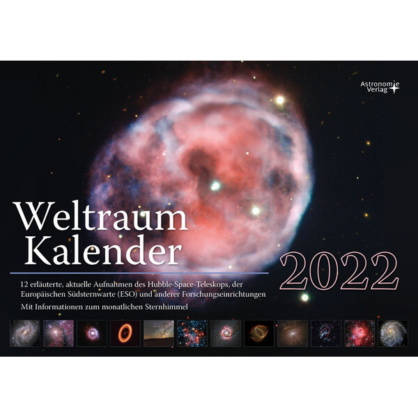 Astronomie-Verlag Calendário Weltraum-Kalender 2022