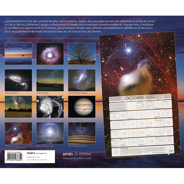 Amds édition  Calendário Astronomique 2022