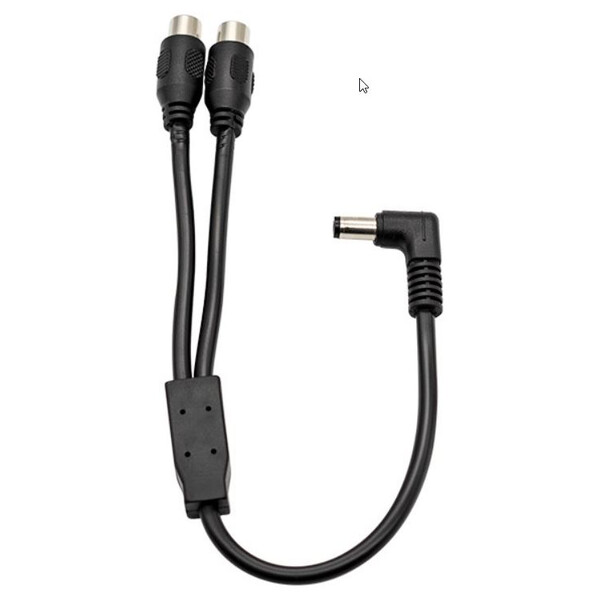 ZWO Cabo dividido DC Y (conetor de barril para RCA)