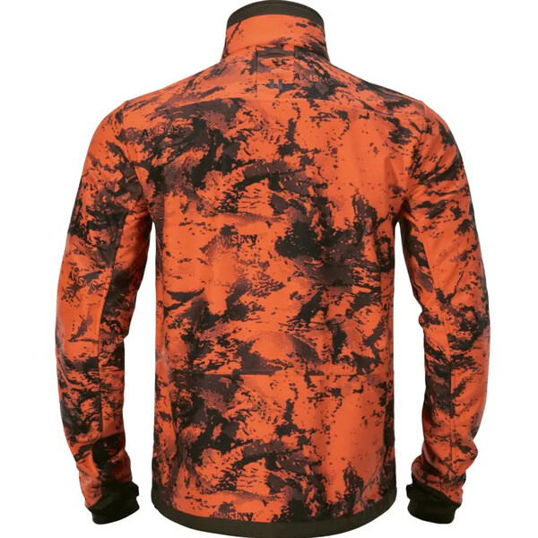 Härkila Casaco de malha polar reversível Wildboar Pro, verde Willow/AXIS MSP laranja Wildboar, tamanho M