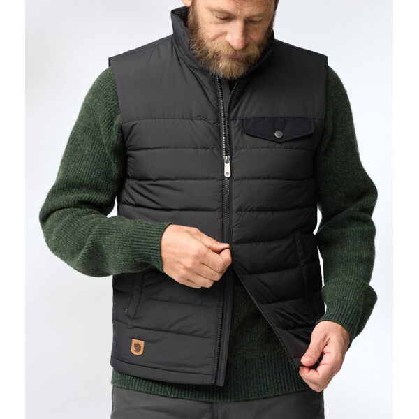 Fjällräven Colete Greenland Down Liner M, 550 Preto, S